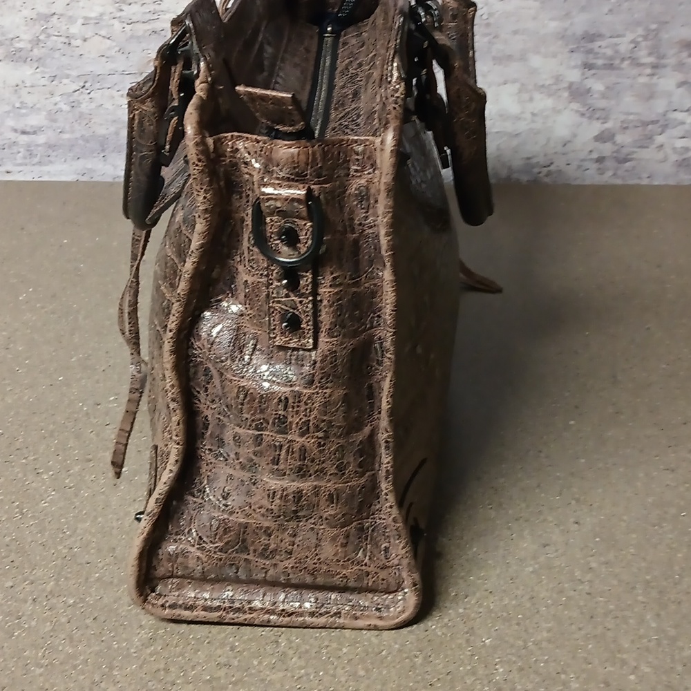 Rebecca Minkoff Croc Embossed Satchel - Picture 9 of 14